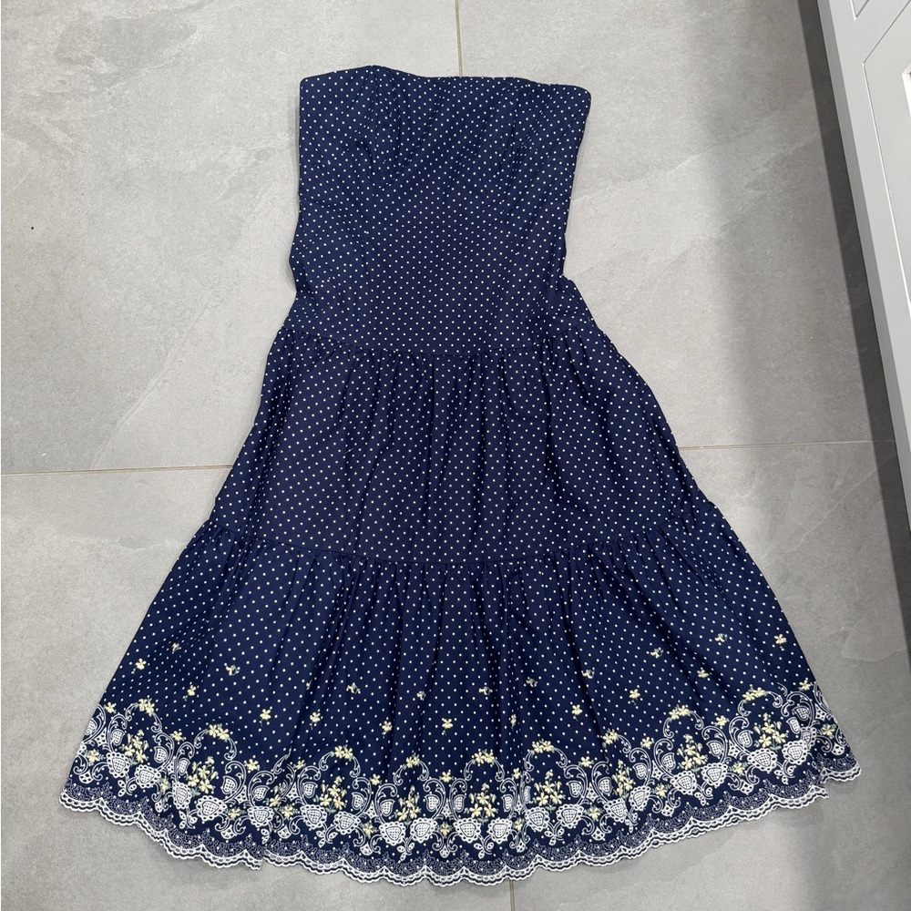 Shoshanna strapless vintage dress 2003
